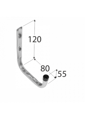 Крючок HPU 80 мм одиночный, Domax