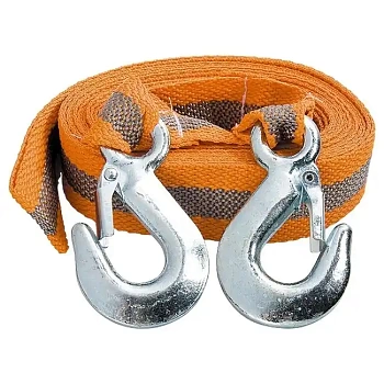 Трос буксировочный 2.5 т 2 крюка 5 м сумка на молнии Stels 54377