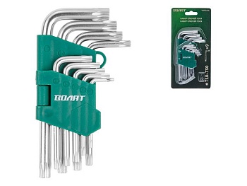 Набор ключей Torx T10-T50, короткие, (9 шт) ВОЛАТ