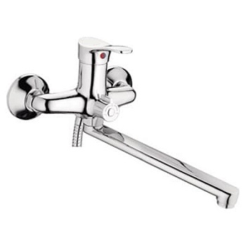 Смеситель для ванны и душа, L2214-B длинный излив встроенный керамический дивертор LEDEME