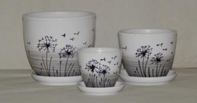 Горшок керамический 7 л Одуванчик