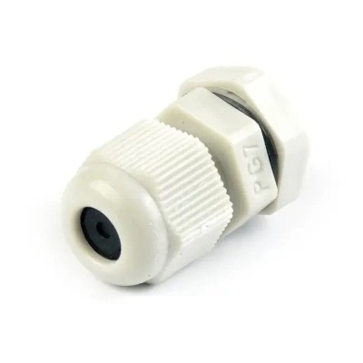 Сальник PG-7 для проводника 2.5-7 мм белый HLT Electric 083-01-01