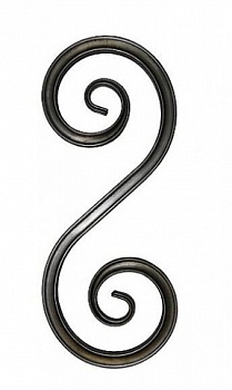 Кованый элемент фигурный 15x130x320 мм (01.540-С)