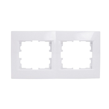 РАМКА 2-постовая белая, горизонтальная с боковой вставкой, Karina Lezard