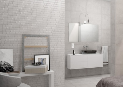 Плитка облицовочная Лофт серая,светлая 200х450мм 139371 М-Квадрат