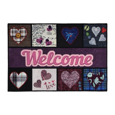 Коврик влаговпитывающий 40x60 см, Welcome, VORTEX 24237