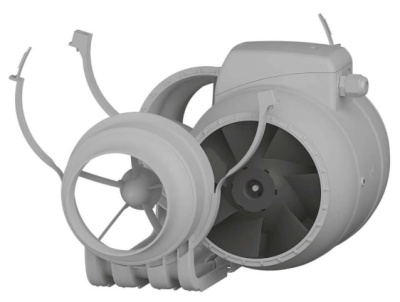 Вентилятор канальный TYPHOON d100  мм двухскоростной с таймером ERA PRO