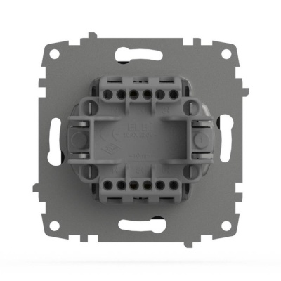 Выключатель 1-клавишный Zena-Vega 10А вантаблэк El-BI 609-014800-200