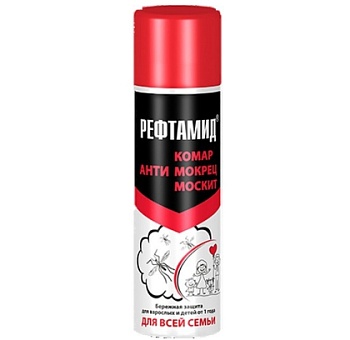 Аэрозоль от комаров Рефтамид для всей семьи 100 мл    