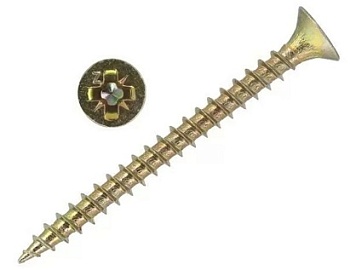 Саморез универсальный SG 2,5x12 желтый цинк, Tech-KREP