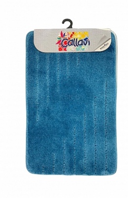 Комплект ковриков для ванной 50х80см, 40х50см, морская волна 58564, CALLAVI HIGHMONO