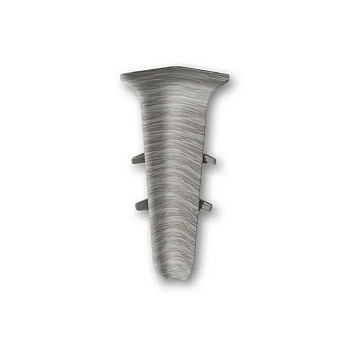 Угол внутренний для плинтуса 70 мм 210 Дуб Пепельный Деконика