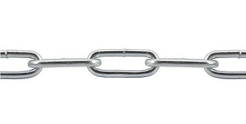 Цепь длиннозвенная, сварная оцинкованная, 6 мм STARFIX