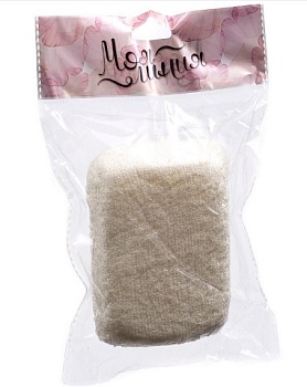 Мочалка поролон-бамбук 8.5x13x4 см Моя линия 