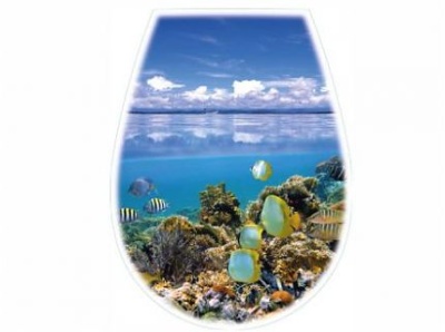 Сиденье для унитаза Bisk Lilia Foto (океан) 04154