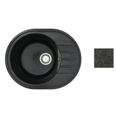 Мойка из искусственного камня, блэк, Nex Lux, BelEvors