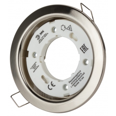 Светильник точечный под лампу Gx53, ЭРА KL35 SN (б/к)