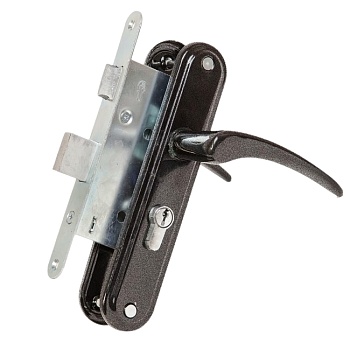 Замок врезной антик серебро ВолМет ЗВ4-Б-1К-16-20/1.2