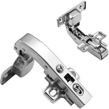 Петля угловая гидравлическая с доводчиком 90 градусов clip-on 45 мм, AKS 18845