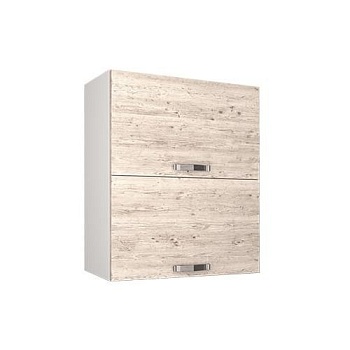 Шкаф настенный ALESIA горизонтальный 72 см Anrex 2DG-80-F1 (фасад Сосна Винтаж)