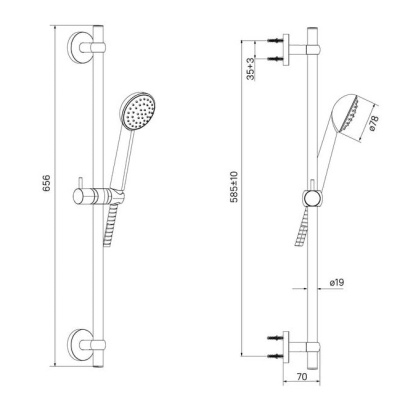 Душевая стойка Niagara Milardo