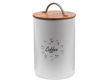 Банка для сыпучих продуктов металлическая “Кофе” 11x15,5 см, GS-03113R-C