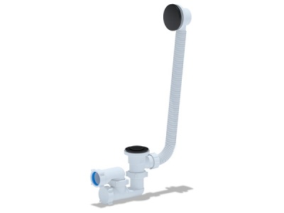 Сифон для ванны универсальный, клик-клак, Cersanit prime black 64287
