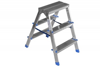Лестница стремянка двухсторонняя алюминиевая 3 ступени T04203 TARKO