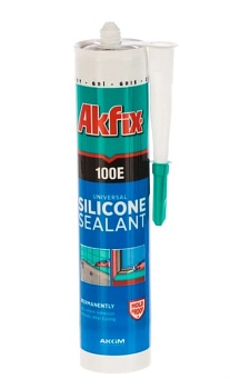 Силикон универсальный 100E 280 мл. Серый Akfix  SA046