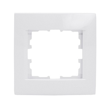 РАМКА 1-постовая белая, горизонтальная с боковой вставкой, Karina Lezard