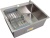 Мойка кухонная  WS-36045D сатин, с сифоном, коландером и дозатором, Wisent