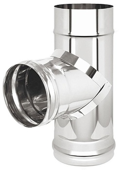 Тройник 90 гр. 115 мм, 0.8 мм Везувий