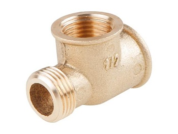 Тройник латунный, вн.-вн.-нар. резьба 1/2