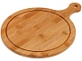 Поднос бамбуковый с ручкой, круглый BAMBOO 34х25.5 см PERFECTO LINEA