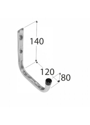 Крючок HPU 120 мм одиночный, Domax