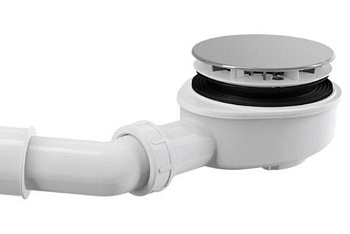 Сифон для душевого поддона A491CR хромированный Alca Plast