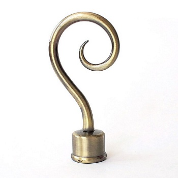 Наконечник Рома 25 мм, золото антик, 1 шт