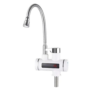 Кран-водонагреватель проточный Unipump BEF-001-02 (дисплей, гибкий излив)