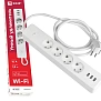 Умный удлинитель Wi-Fi Connect 4 розетки 1.8м белый с заземлением EKF RCE-1-WF