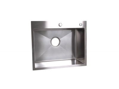 Мойка кухонная WS-36050D сатин, с сифоном, коландером и дозатором, Wisent