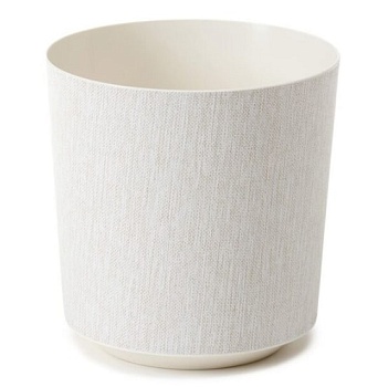 Кашпо для цветов пластмассовое сливочное 19x20 см Gama Textil LA011-07 Lamela