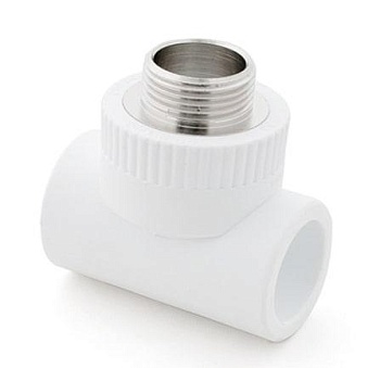 Тройник комбинированный с наруж. резьбой 25x3/4