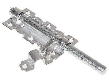 Задвижка дверная 110 мм, белый цинк STARFIX (SMP-75996-1)