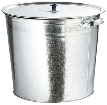 Бак для воды оцинкованный с крышкой 20л без крана 67548 Сибртех