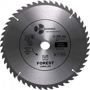 Круг пильный по дереву 300х32мм 24Т FLL823 Trio-Diamond