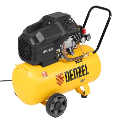 Компрессор воздушный 50 л Denzel DKV2200/50, Х-PRO
