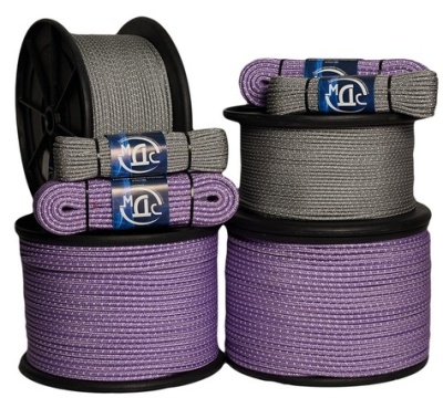 Шнур плетеный с люминесцентной нитью с сердечником 20 м