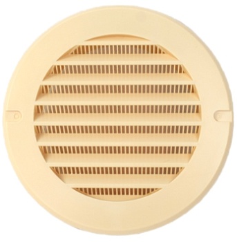 Решетка вентиляционная круглая d100 СЕМЬ ВЕТРОВ РК 100с (слоновая кость)