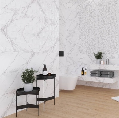 Декор керамический Cassana White W/DEC M 310x610мм ALLORE