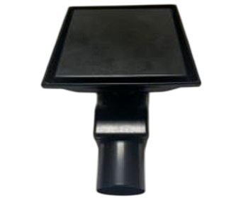 Трап душевой 150х150 мм под плитку MSP-15 black Metline